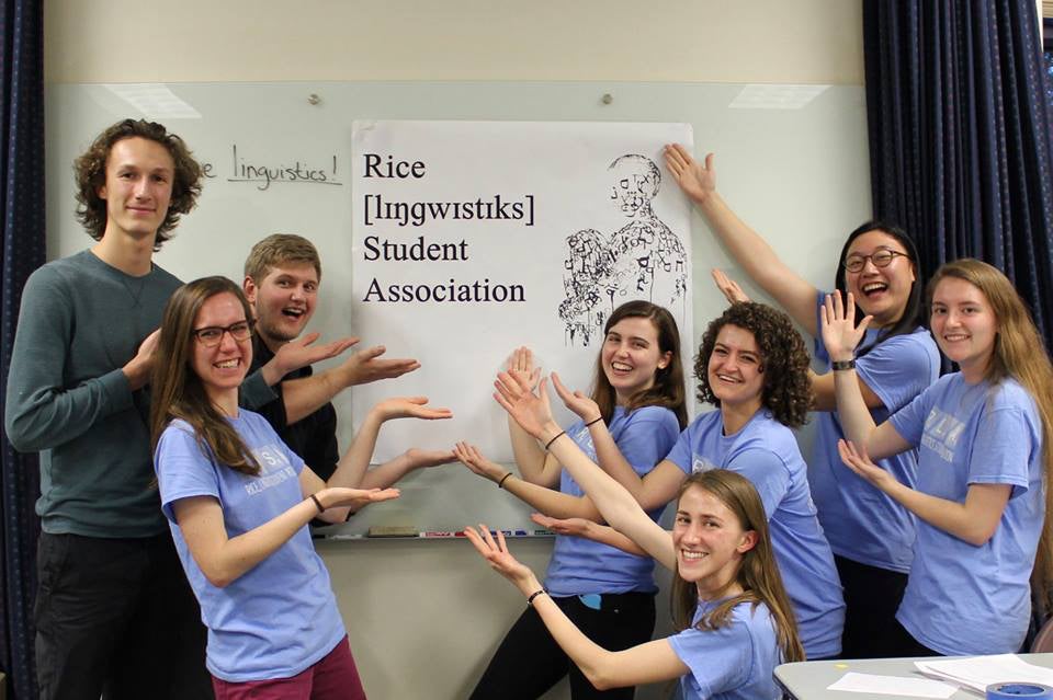 Rice Linguistics Student Association members